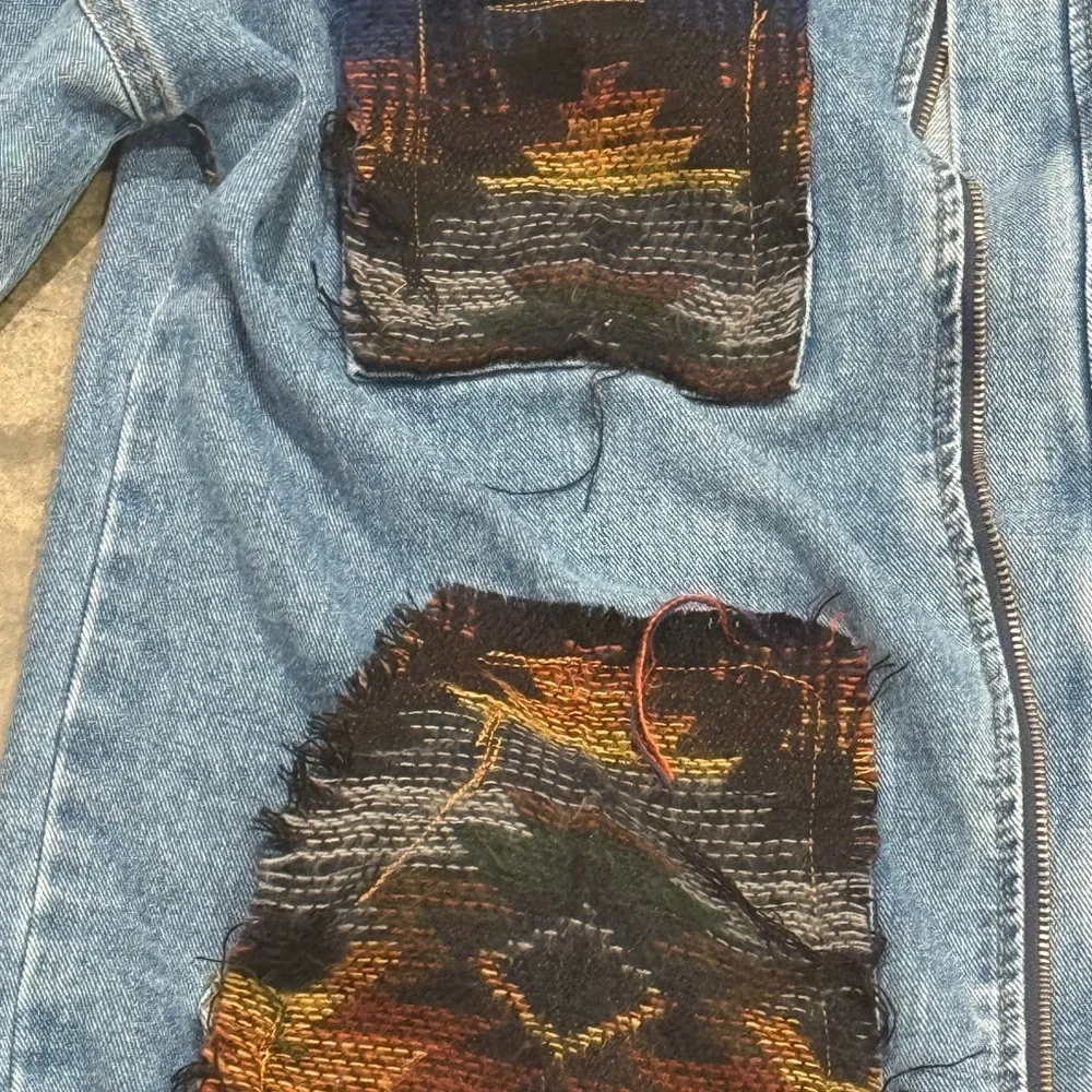 Denim Patchwork Jacket - Picture 4 of 5